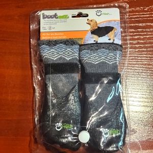 fresh All-Terrain Dog Booties - Black and Gray